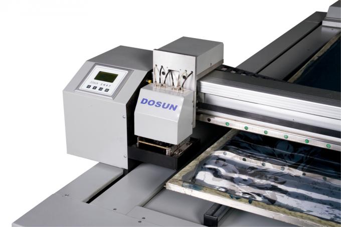 Gravador da tela do Inkjet do leito do sistema da gravura de matéria têxtil, gravadores lisos do Inkjet com servo motor 3
